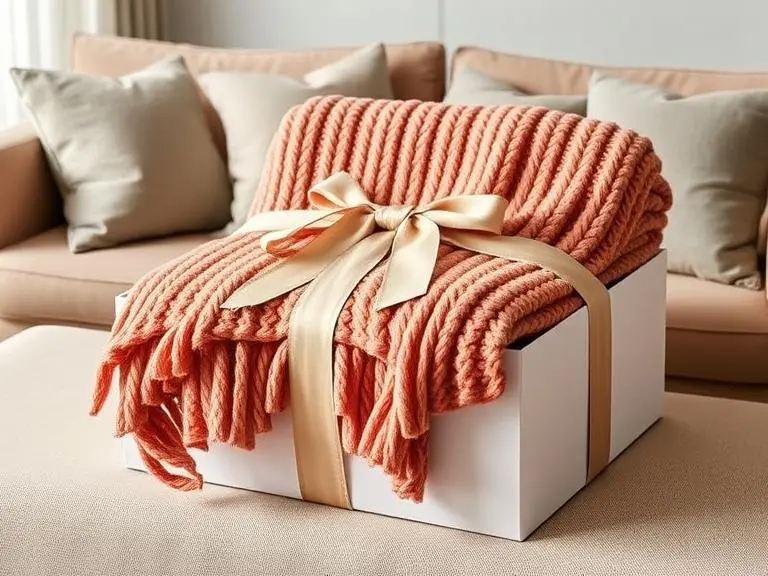 Knitted Cotton Throw Blanket Sofa