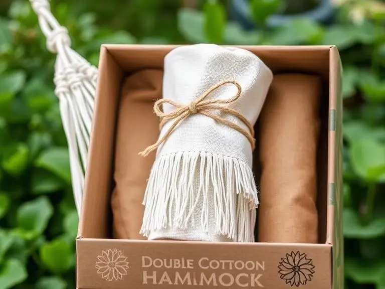 Double Cotton Canvas Hammock with Stand