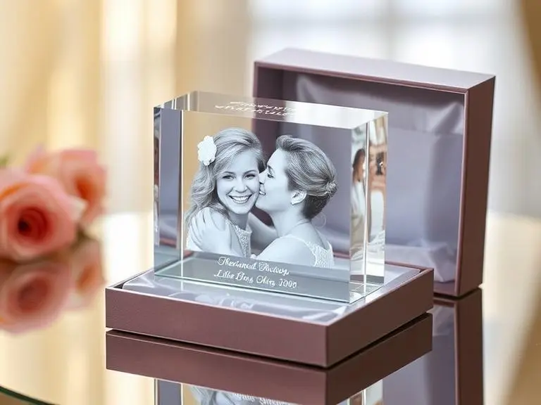 Crystal Engraved Photo Block