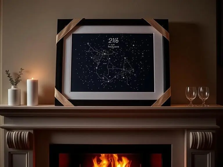 Couples Personalized Star Map Print