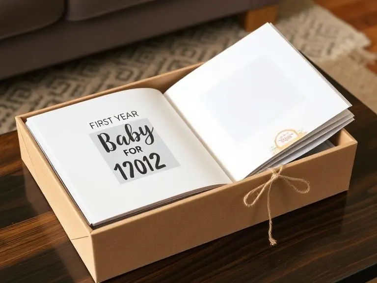 First Year Baby Photo Album Scrapbook