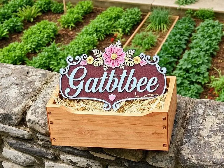 Personalized Garden Metal Sign
