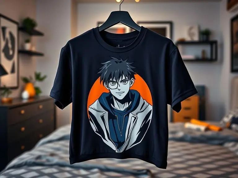 Men's Anime Graphic Tee Shirt