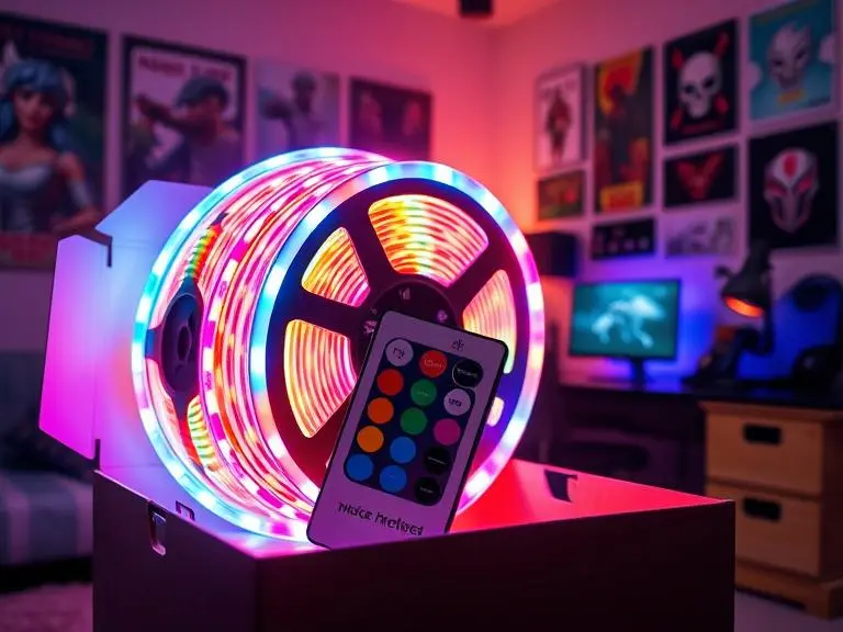 RGB LED Strip Lights with Remote
