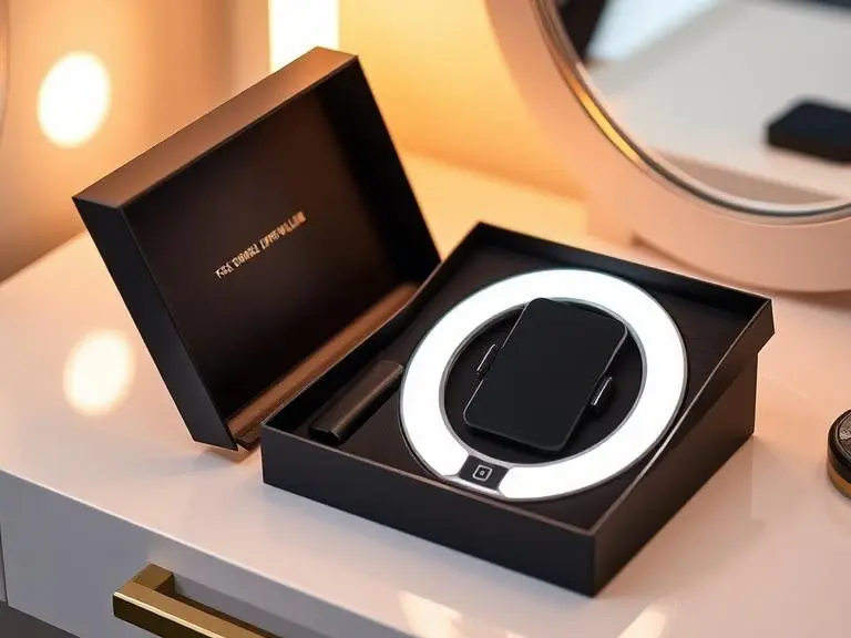 LED Ring Light with Phone Holder