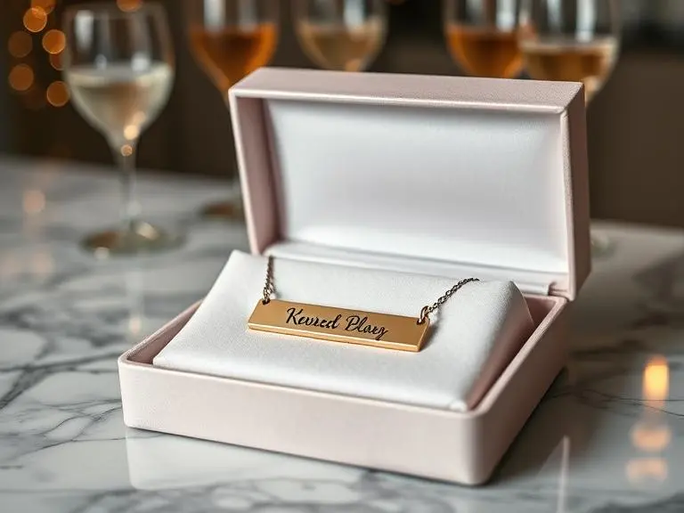 Personalized Engraved Bar Necklace