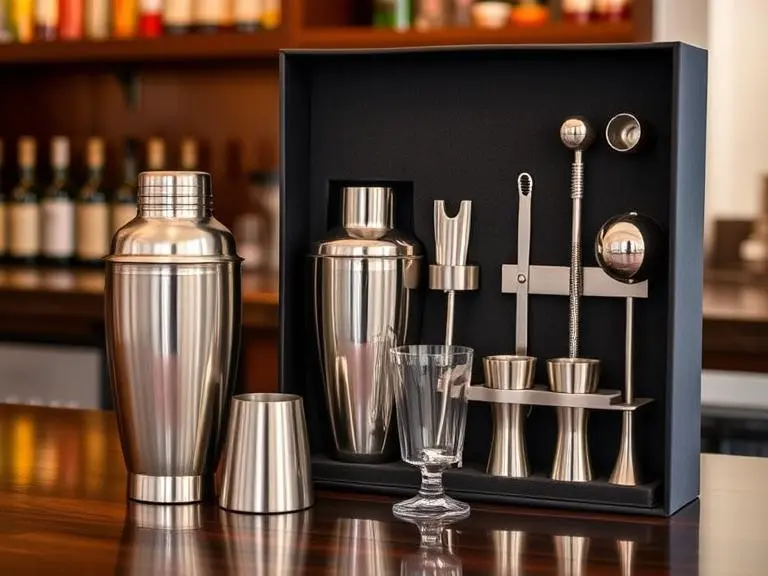 Cocktail Shaker Set with Stand
