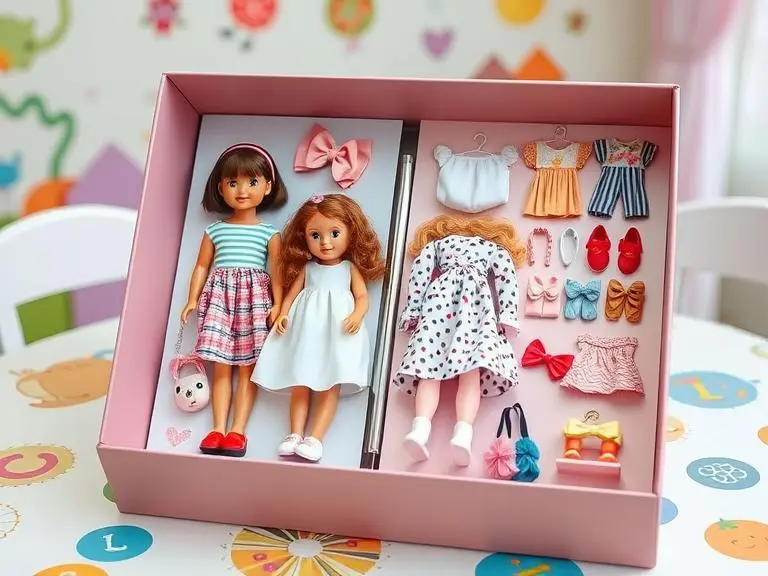 Magnetic Dress-Up Doll Set