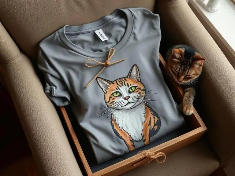 Cat Print T-Shirt