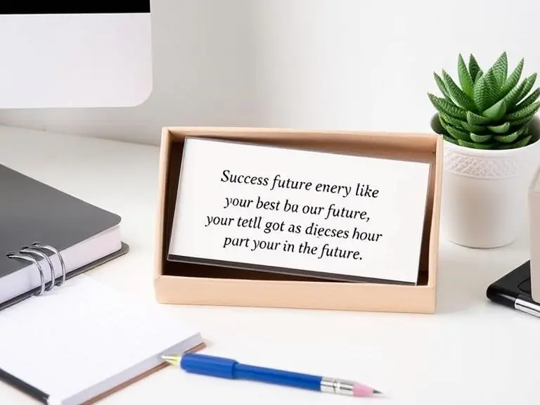 Inspirational Quote Desk Plaque