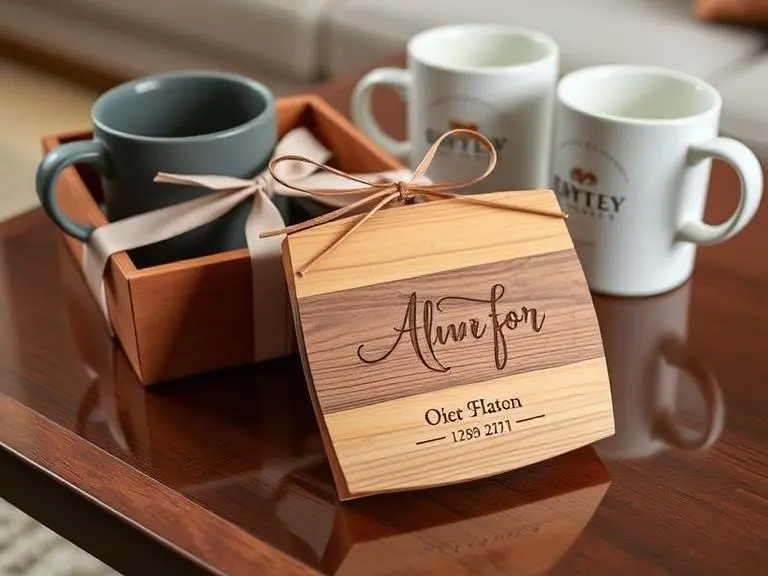 Personalized Wooden Coaster Set