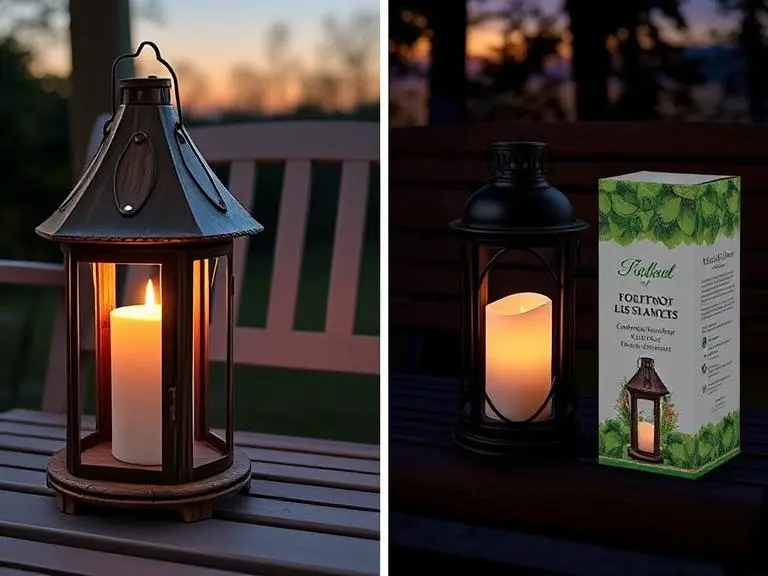 Memorial Lantern with LED Candle