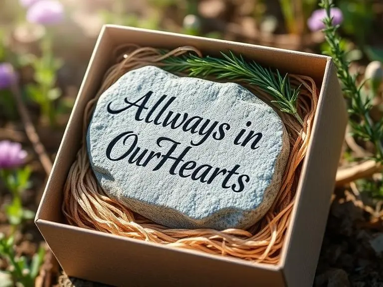 Custom Memorial Garden Stone