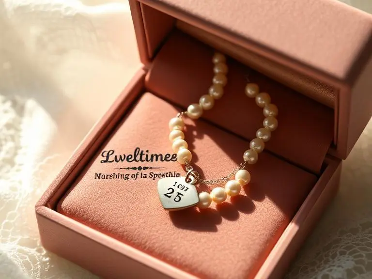 Engraved Pearl Necklace