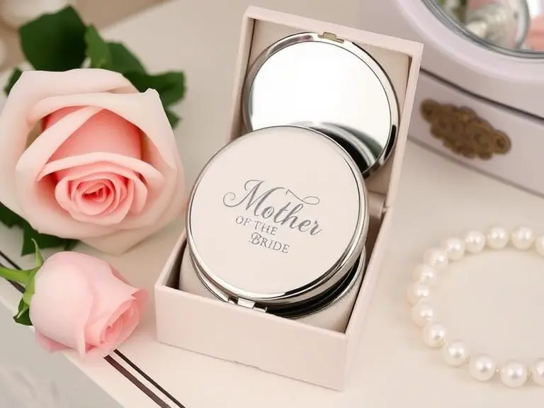 'Mother of the Bride' Compact Mirror