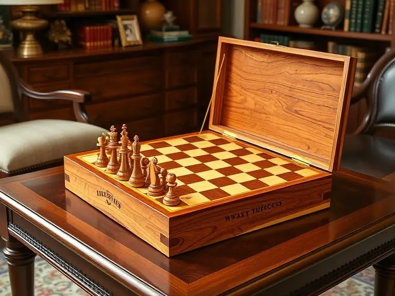 Personalized Wooden Chess Set