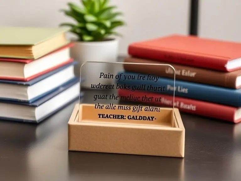 Motivational Quote Desk Plaque