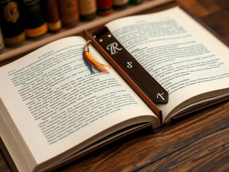 Bookmark with Tassel Personalized