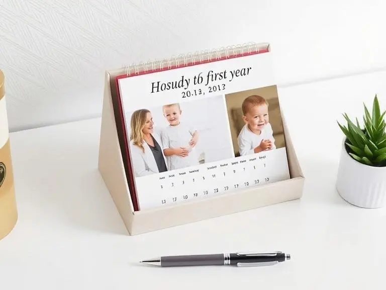 Custom Photo Desk Calendar