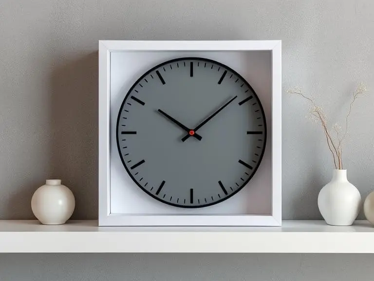 Modern Minimalist Wall Clock Silent