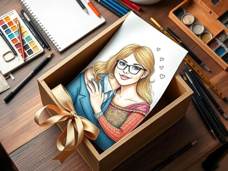 Custom Couple Illustration Art Print