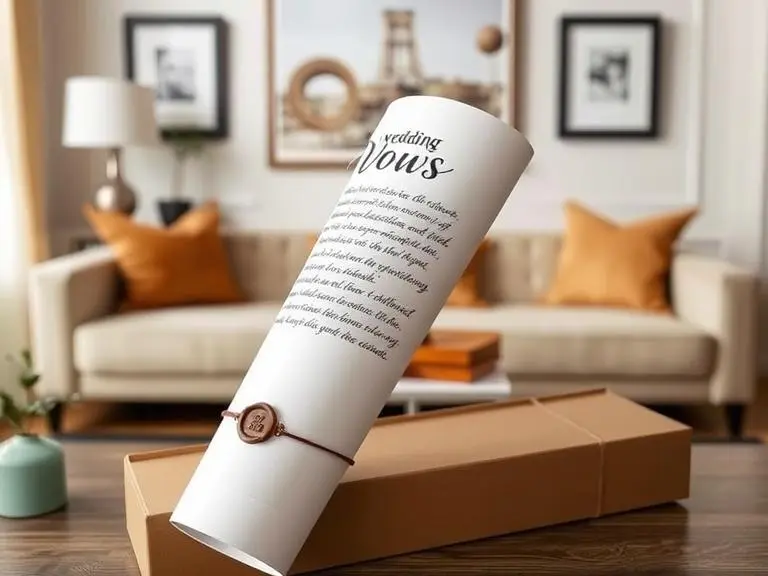 Personalized Wedding Vows Art Print