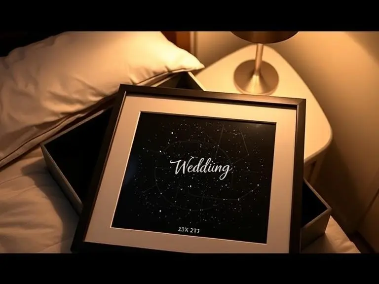 Custom Star Map Night Sky Framed