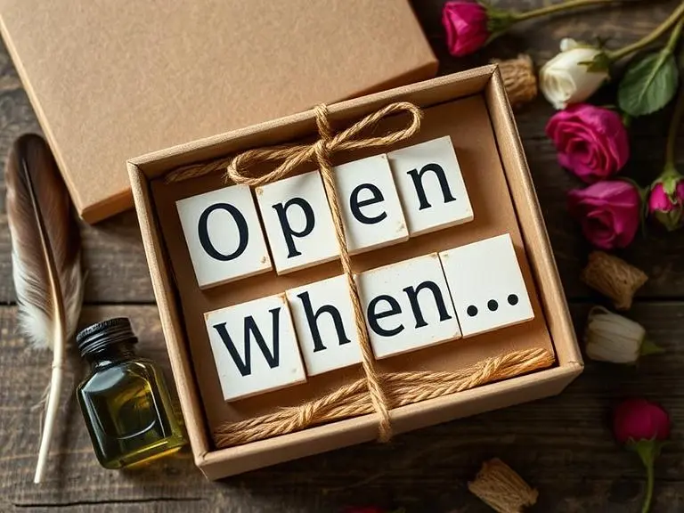 Handmade Open When Letters Kit