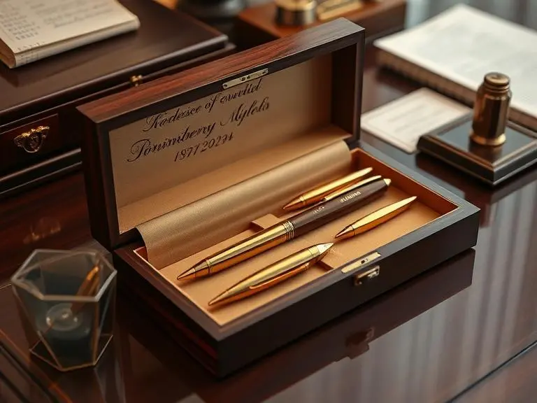 Customized Gold-Plated Pen Set