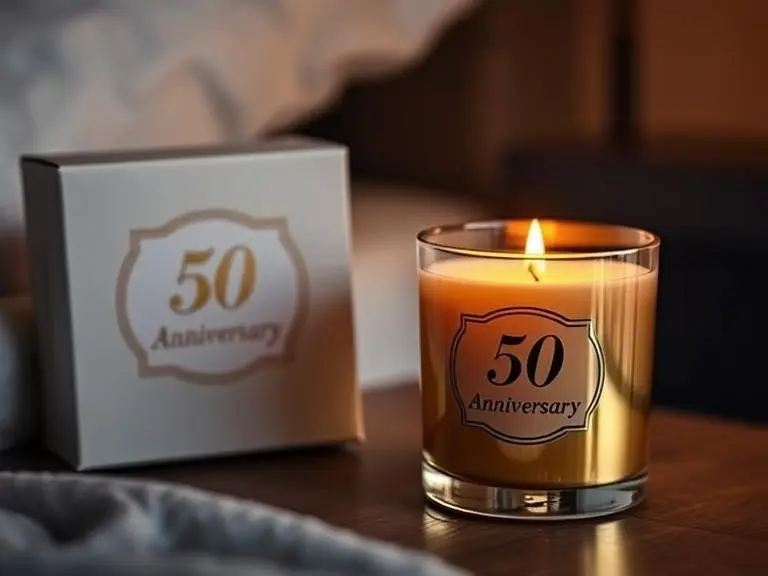 Golden Anniversary Scented Candle