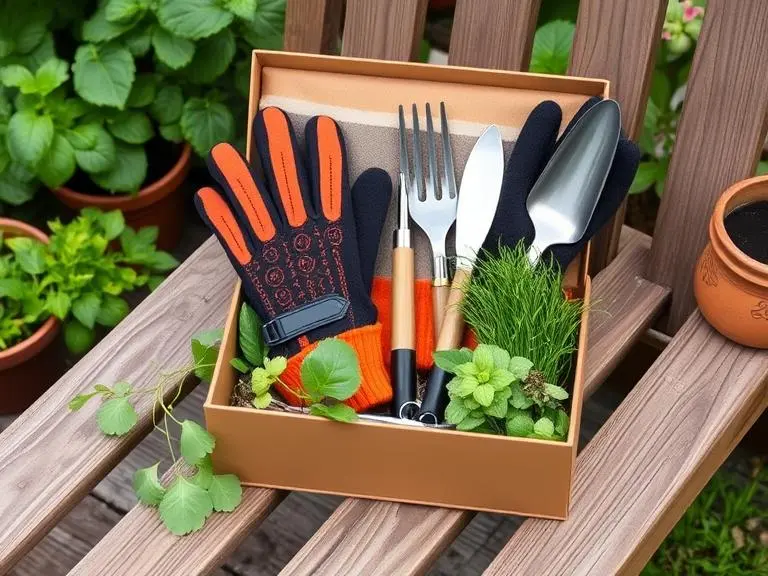 Gardening Gloves and Hand Tools Set - Gift for the Green-Thumb Mum