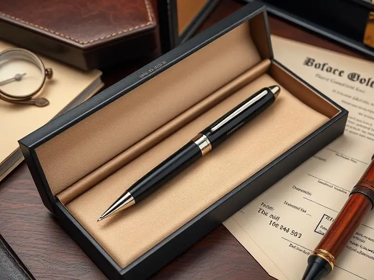 Luxury Engraved Rollerball Pen Gift Set