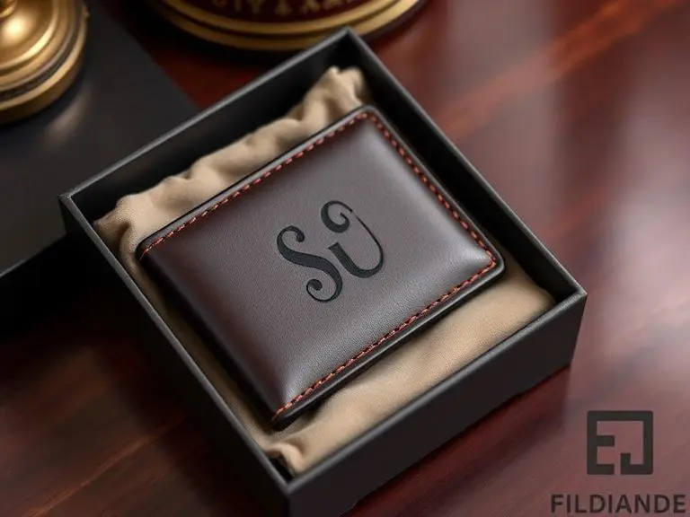 Personalized Leather Wallet Engraved