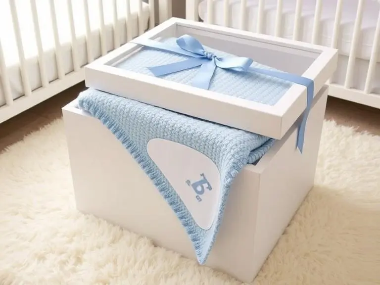 Personalized Embroidered Baby Blanket for a Boy