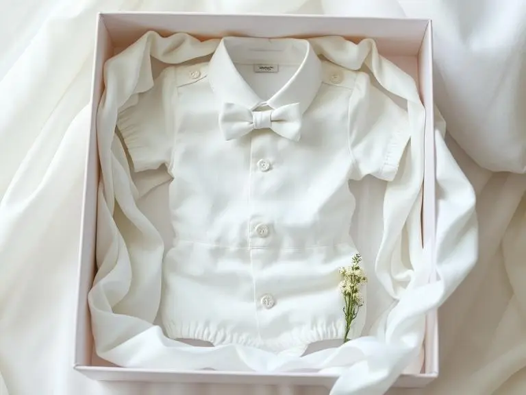 Baby Boy Christening Outfit Romper