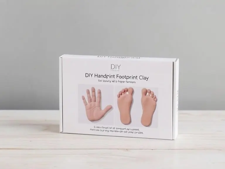 Baby Handprint Footprint Kit Frame