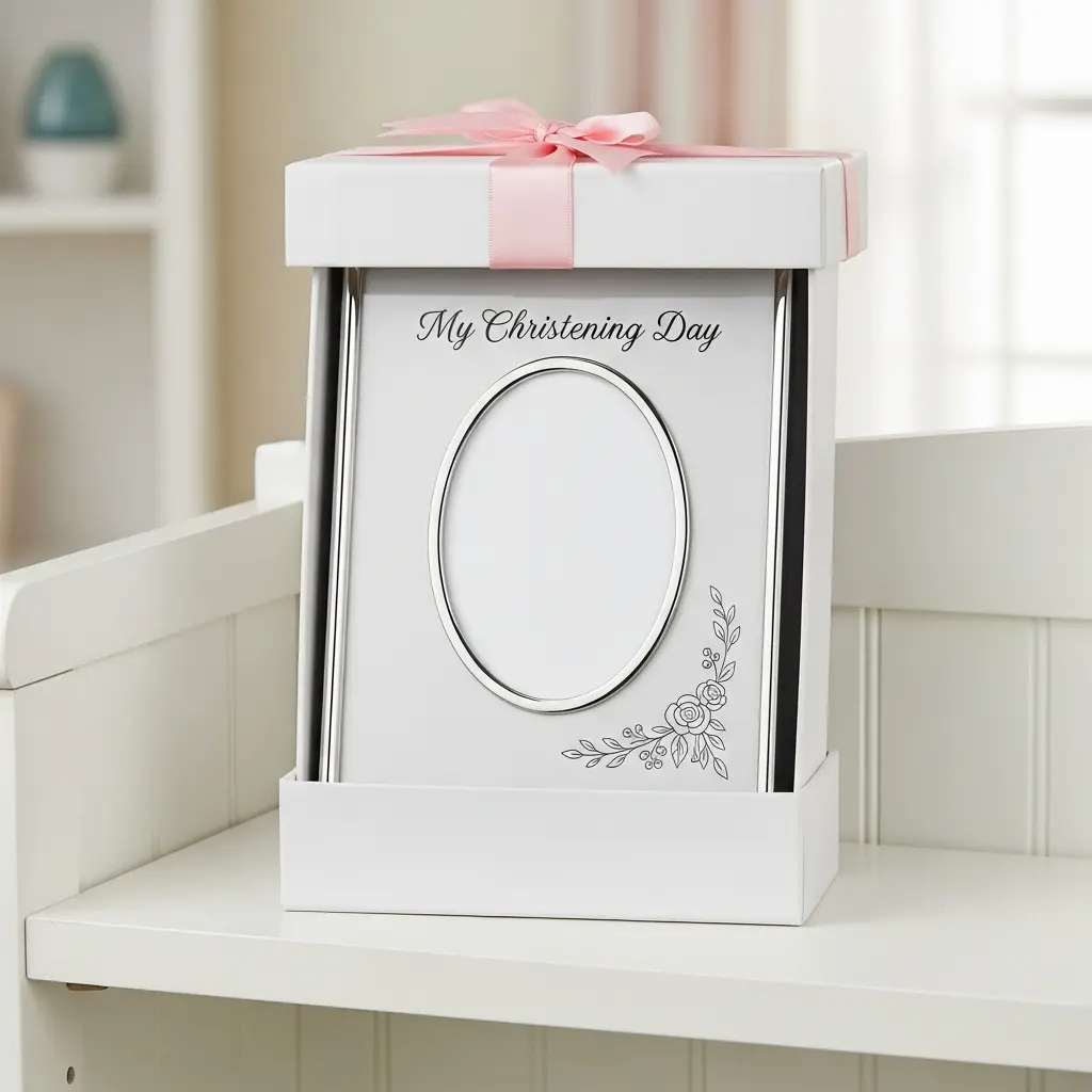 Baby Girl Engraved Silver Photo Frame