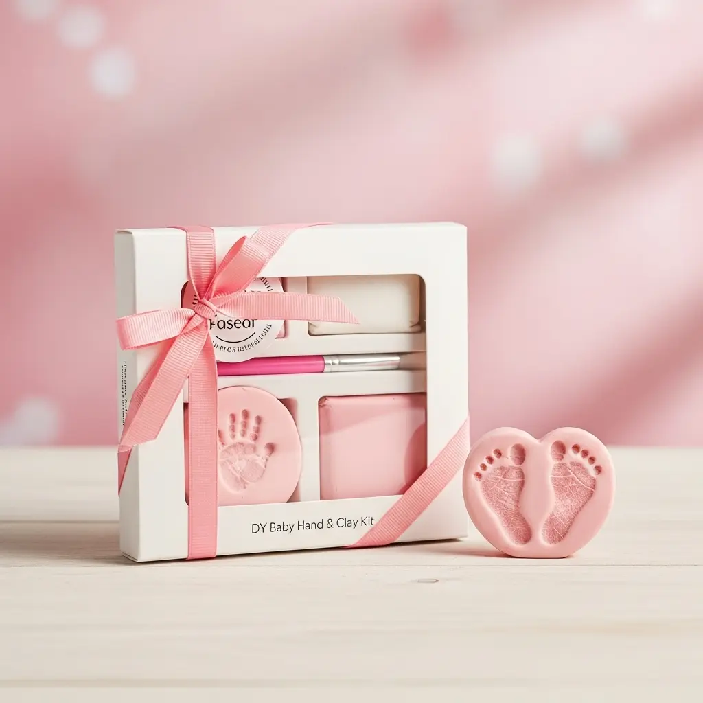 Baby Girl Handprint Footprint Kit
