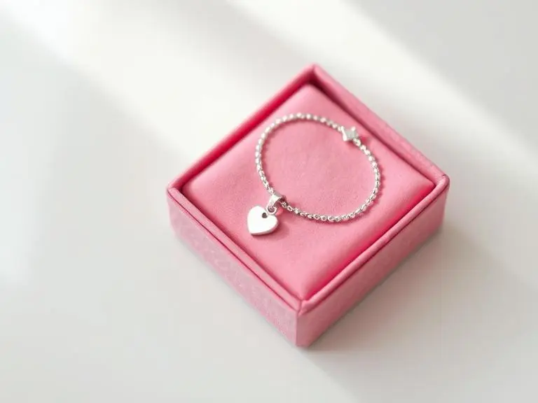 Sterling Silver Baby Bracelet Girl Charm