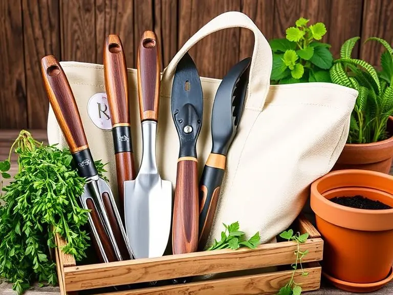 Garden Tool Set with Tote Bag