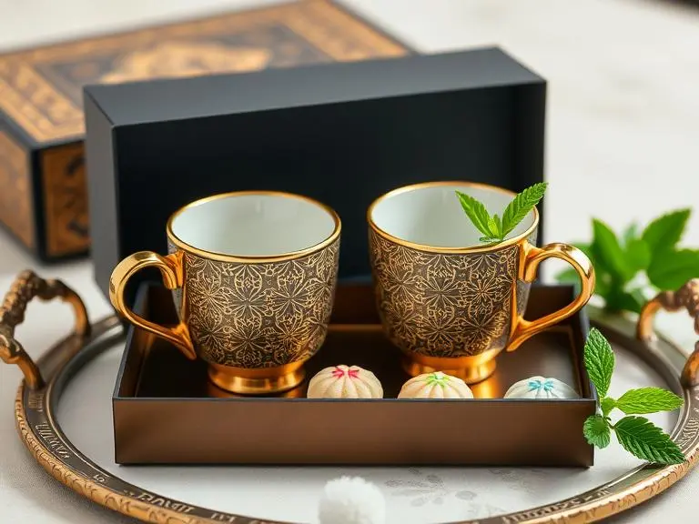 Islamic Geometric Coffee Tea Cups Set