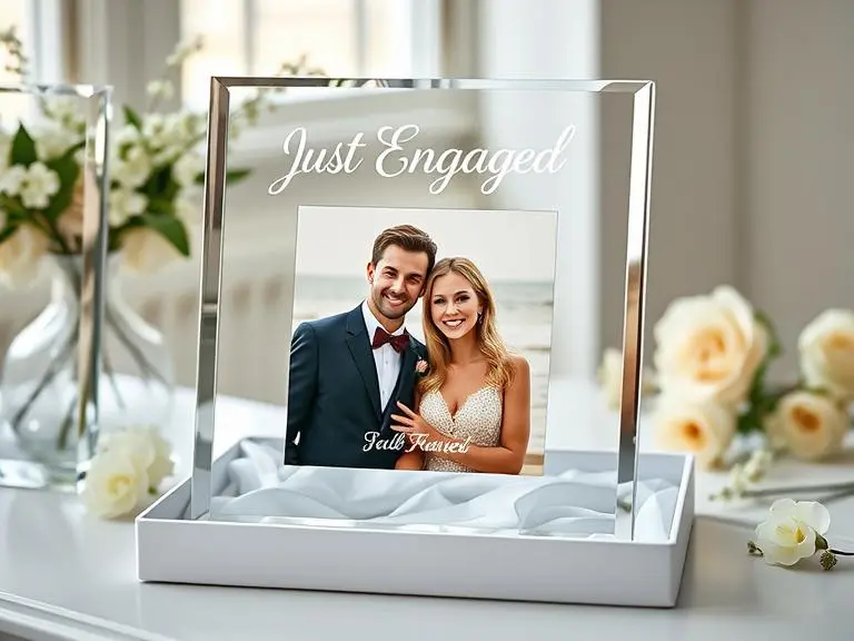 Custom Engraved Crystal Photo Frame