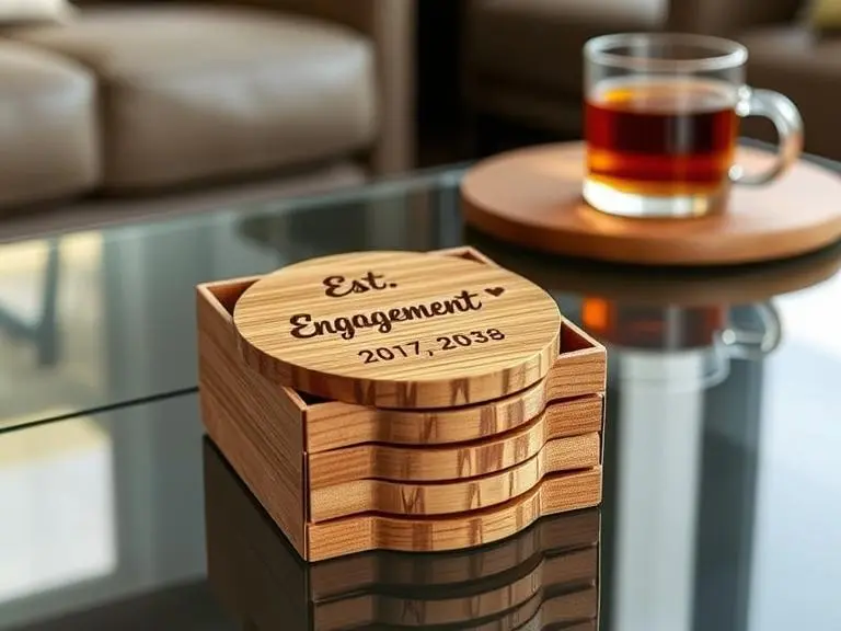 Personalized 'Est. Date' Coasters Set