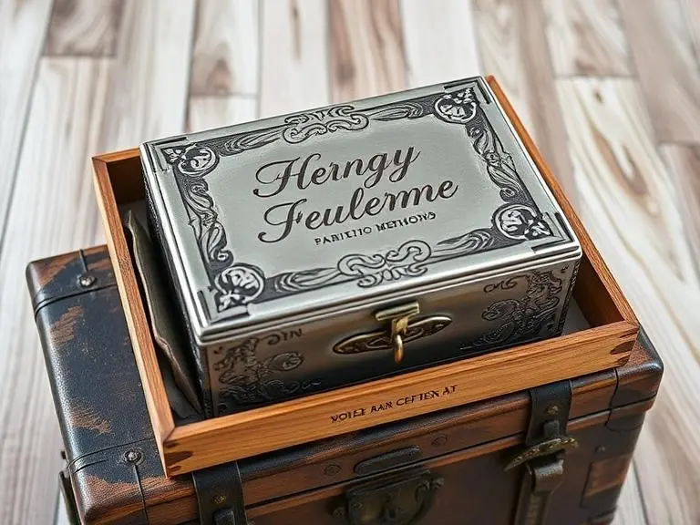 Personalized Engraved Metal Keepsake Box