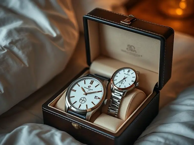 Men's Automatic Dress Watch / Women's Quartz Diamond Watch