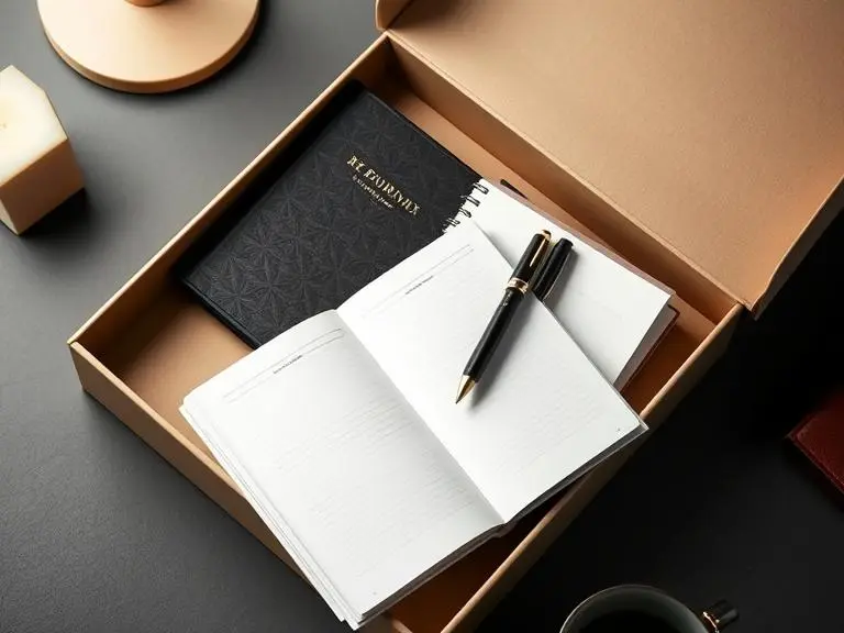 Journal, Pen & Planner Stationery Set