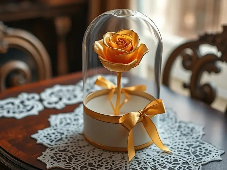 Golden Rose Artificial Flower