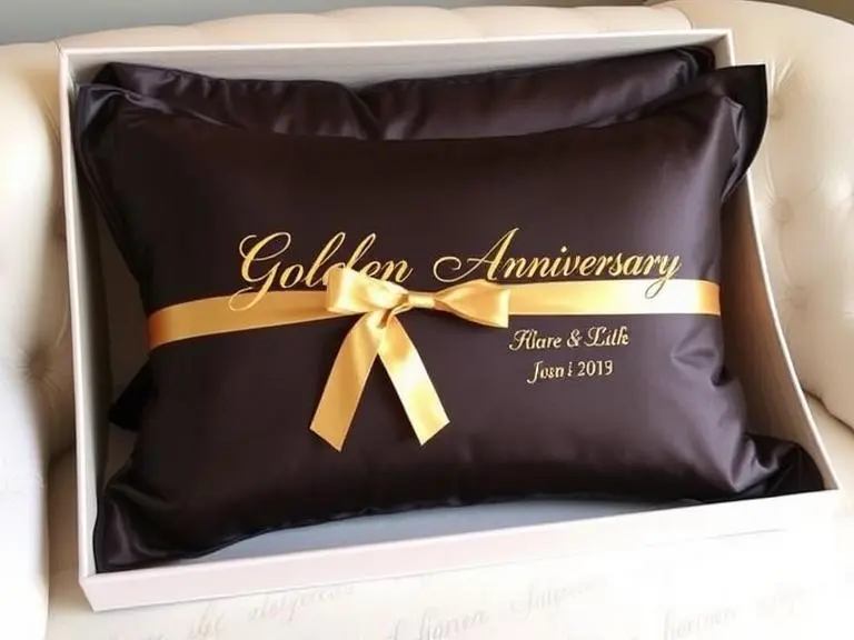 Personalized Golden Anniversary Cushions