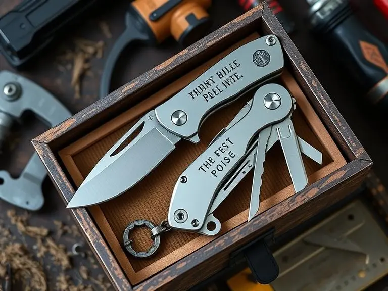 Multi-tool Pocket Knife Engraved