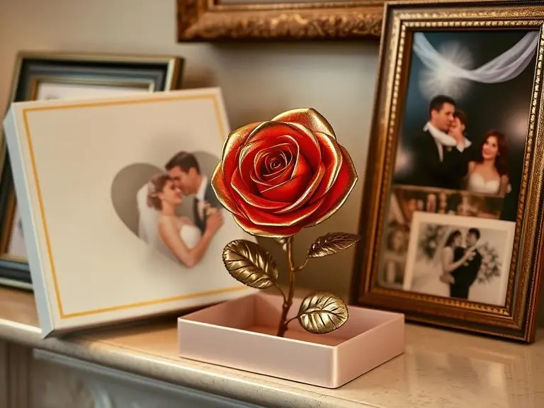 Hand-Forged Tin Rose Sculpture